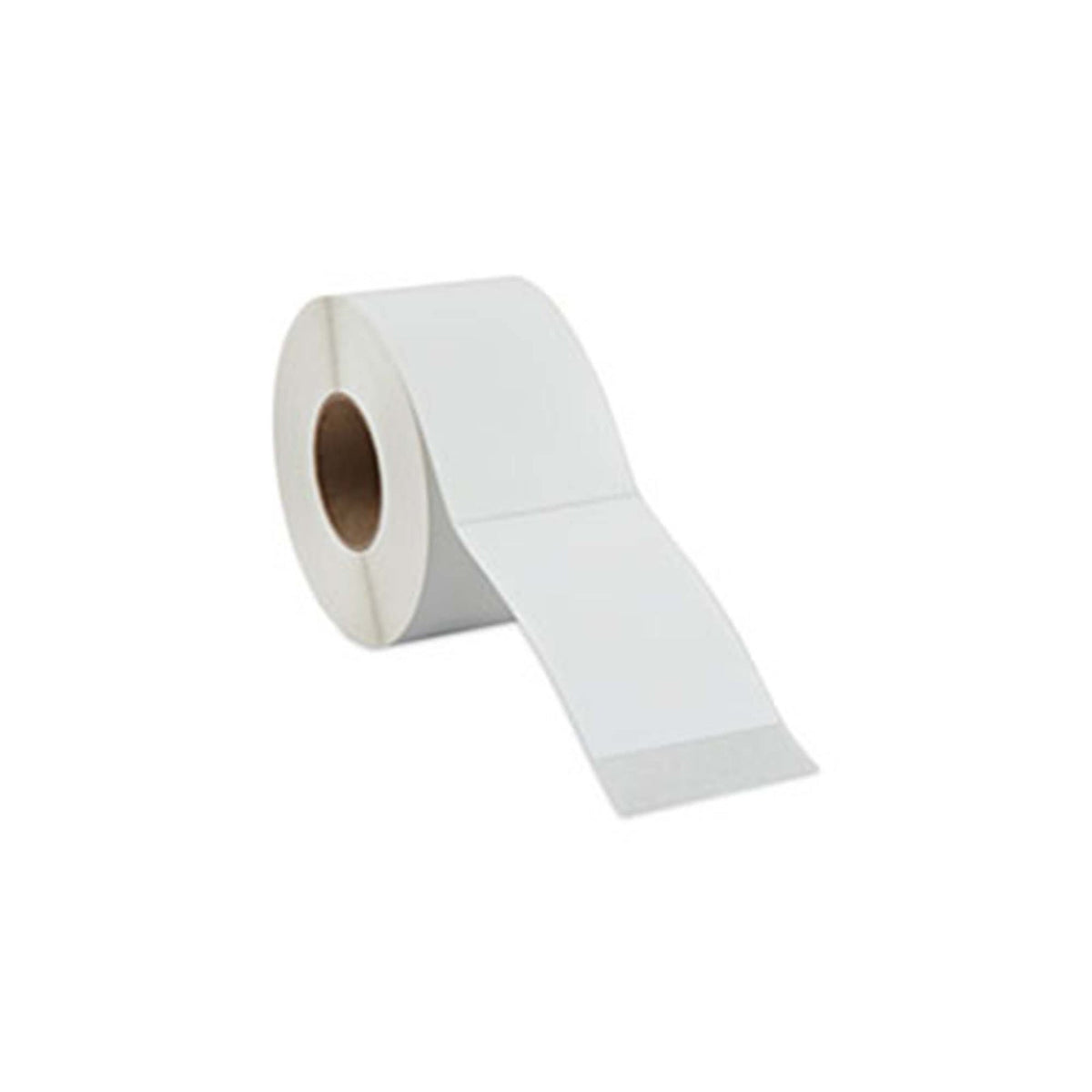 A roll of recycled shipping labels